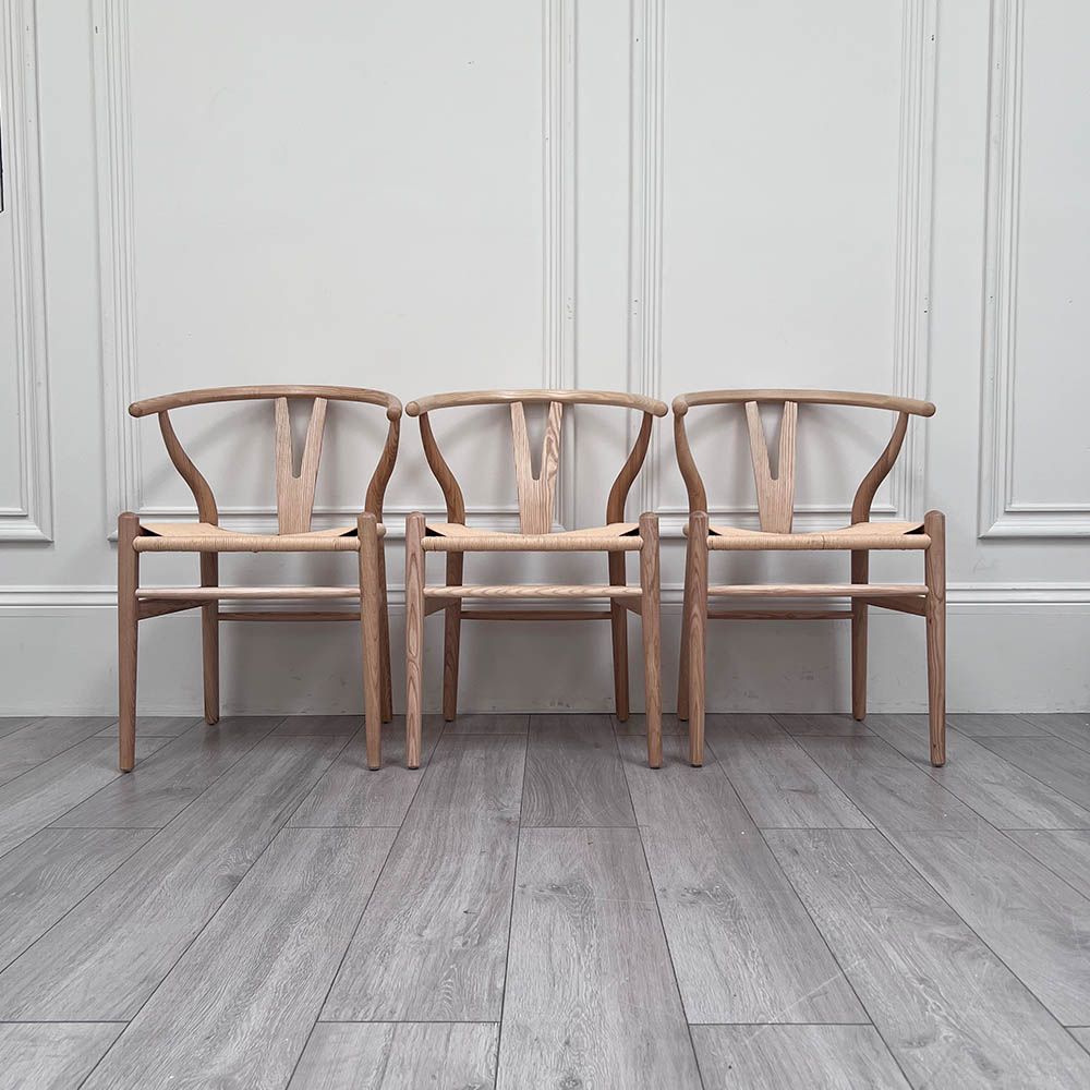 Clearance Yuki Dining Chair - Set of 3 - Natural