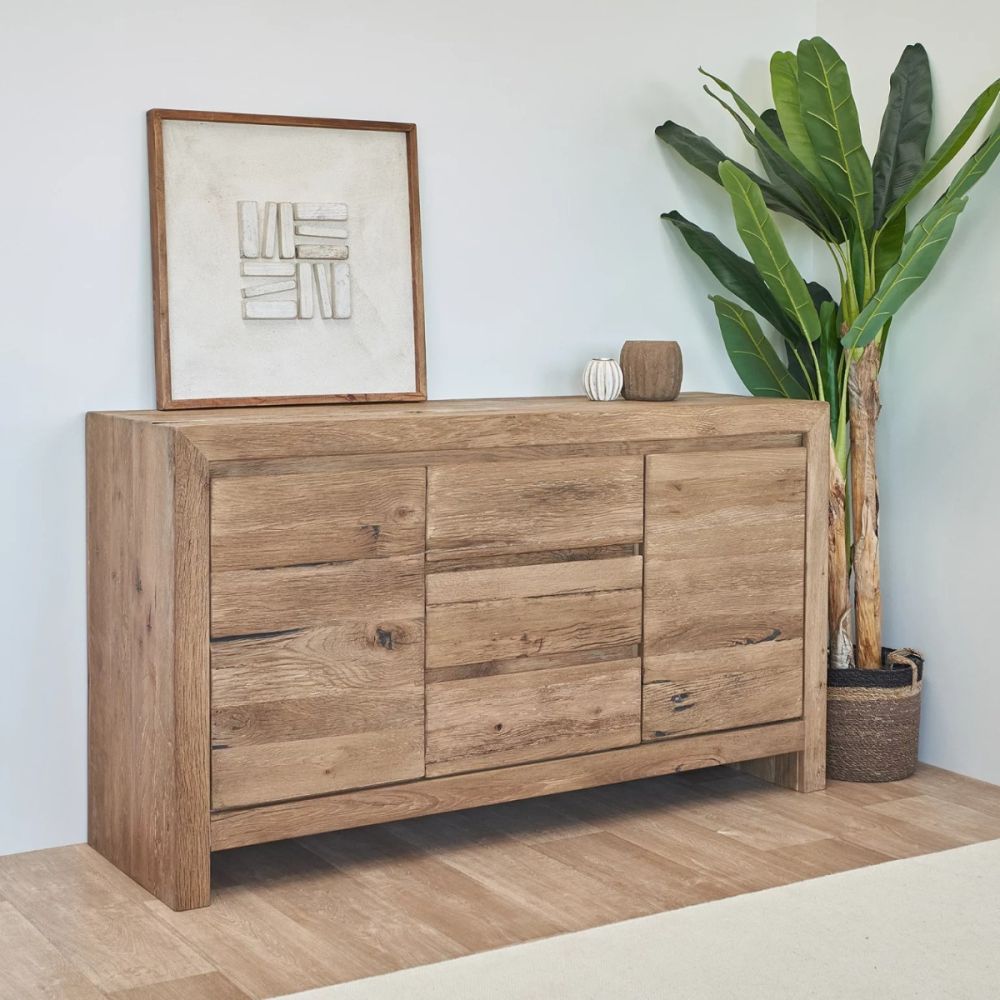 Reclaimed Oak Chest of Drawers - 9 Drawer