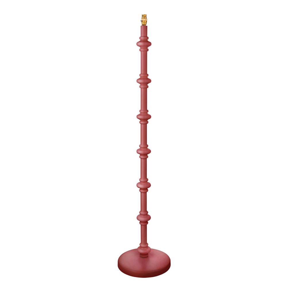 Spindle Floor Lamp - Satin Pink