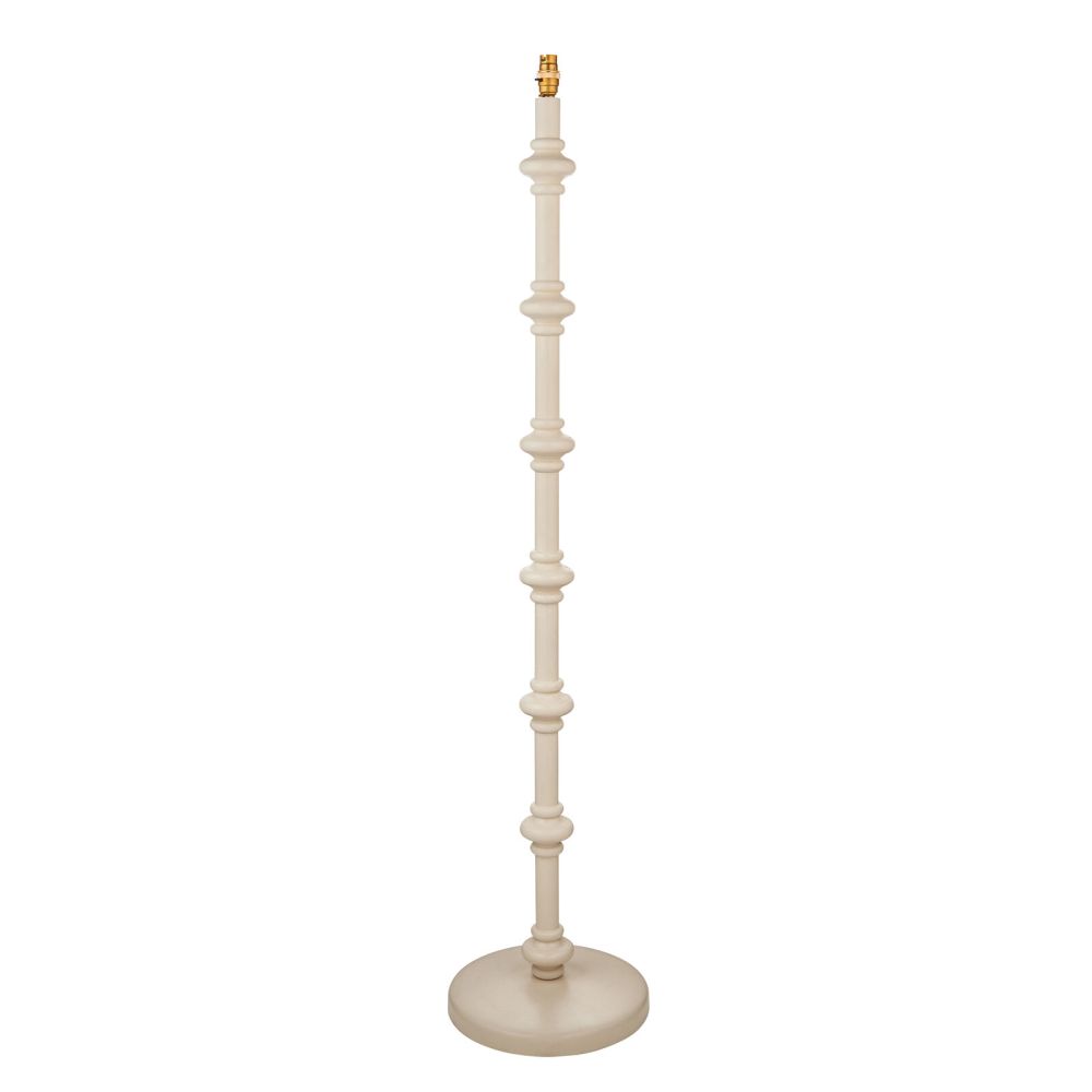 Spindle Floor Lamp - Almond White