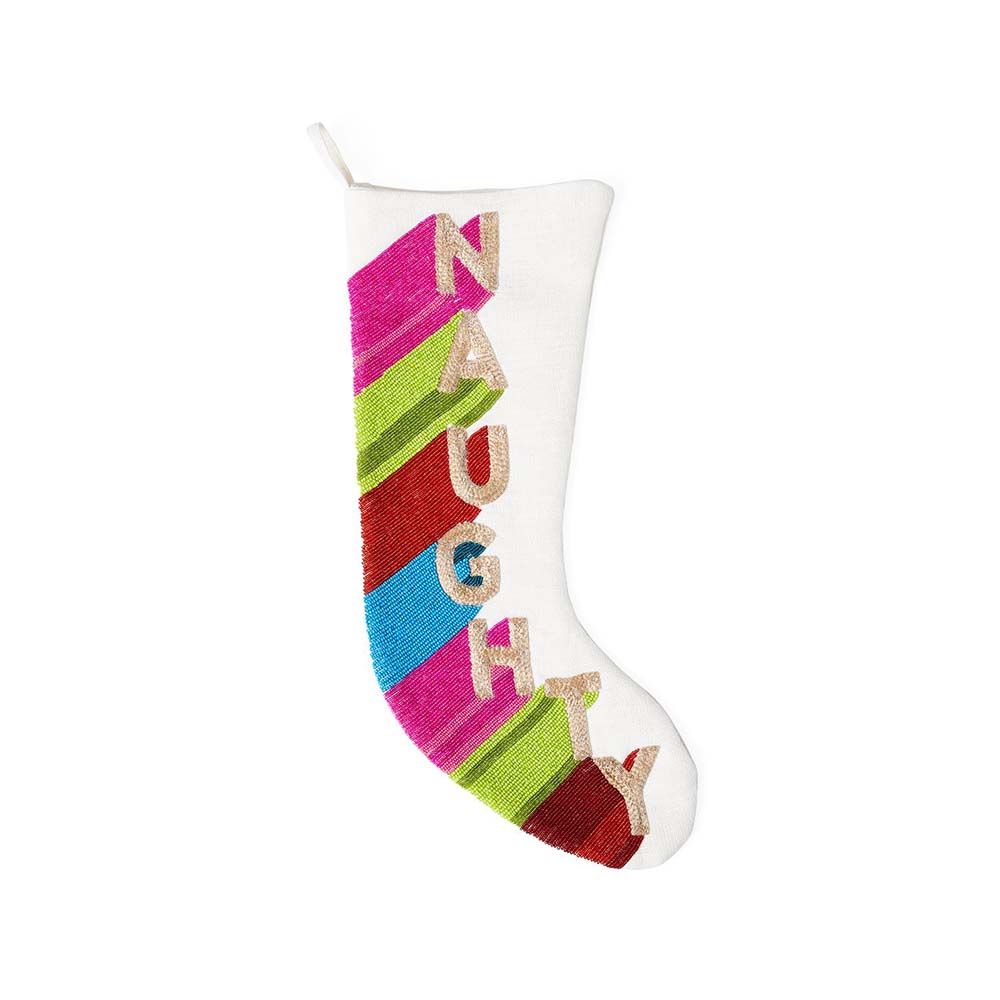 Naughty Embellished Stocking