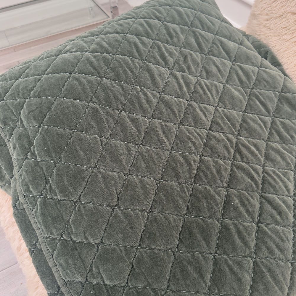 Clearance Lush Velvet Quilt - Green