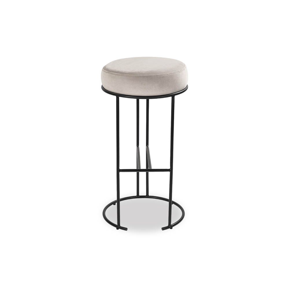 Liang And Eimil Compti Bar Stool Kaster Light Greymatte Black Liang And Emil Luxury Home Decor 