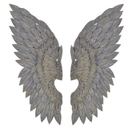 Grey Gilt Metal Angel Wings | Sweetpea & Willow