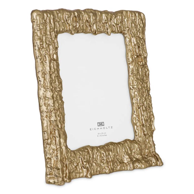 gold drip effect picture frame in large