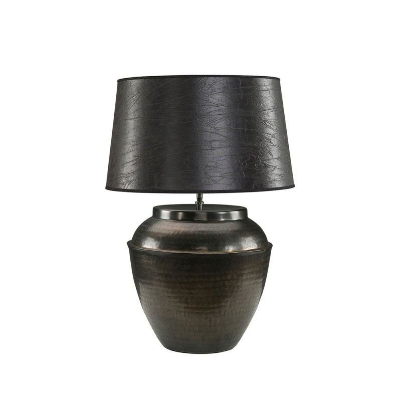 Urn-style base table lamp in antique bronze