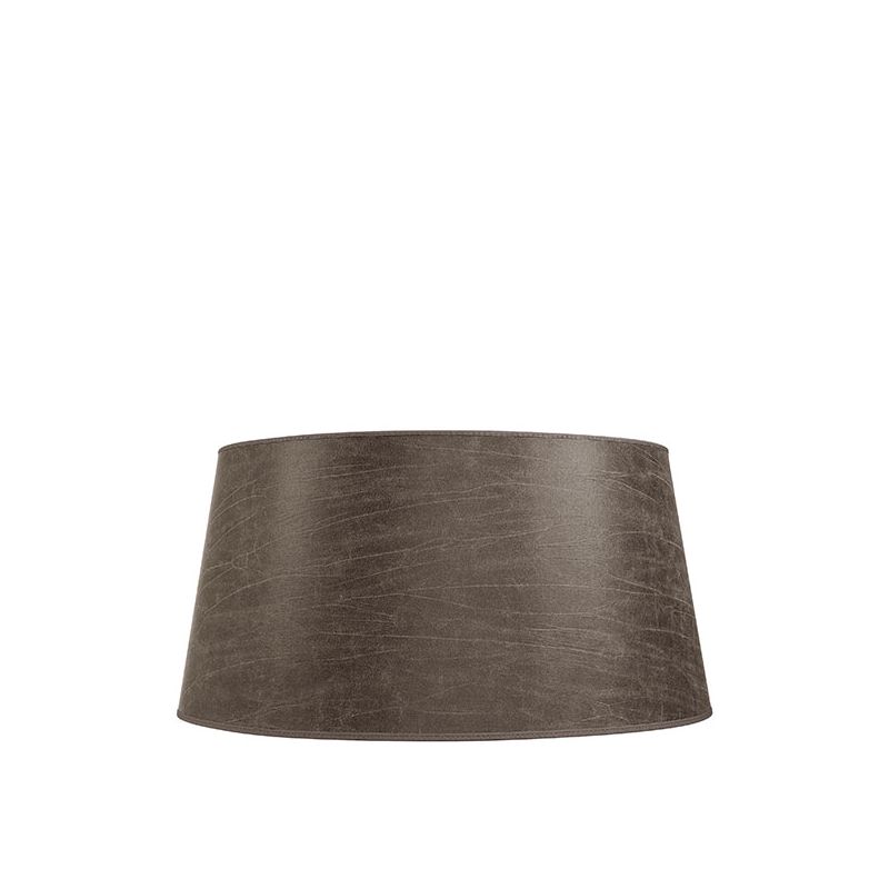 Classic Leather Lampshade - Pale Brown 