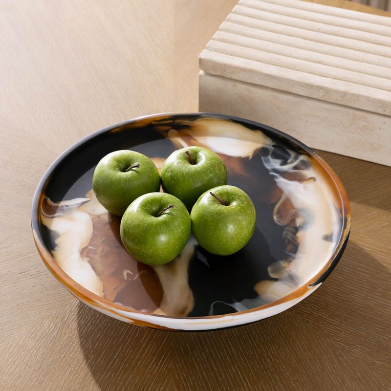 Striking, smokey multi-toned centrepiece bowl 