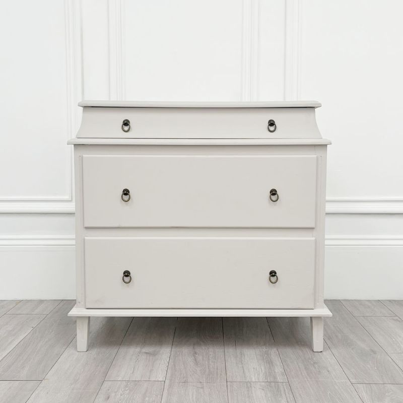 Antique grey 3 drawer chest