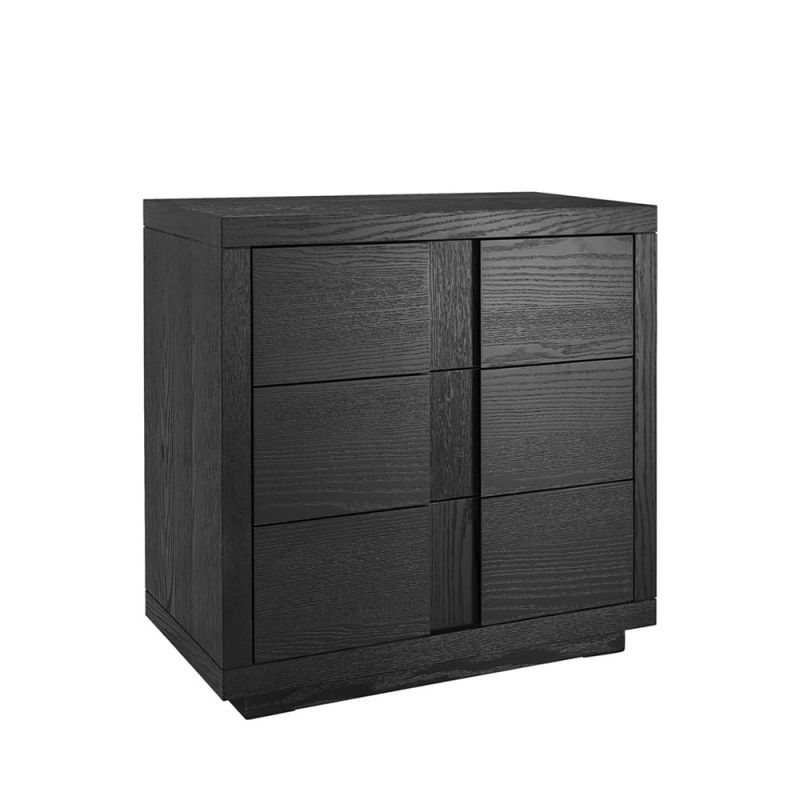 Modern chest of drawers in black