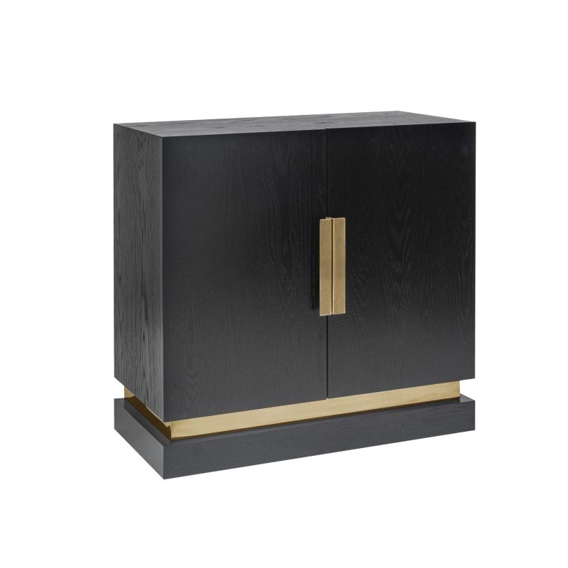 A sophisticated sideboard by Liang & Eimil crafted from luxury oak with polished brass accents