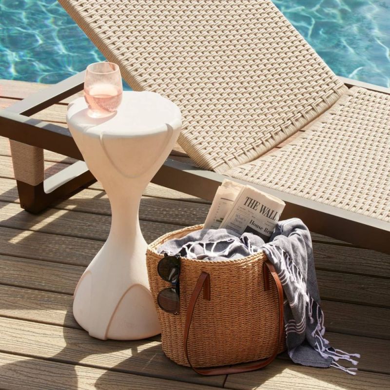 Elevate your outdoor gatherings with the Dewey Outdoor Drinks Table—stylish, durable, and perfect for holding drinks and snacks! Enjoy outdoor living!