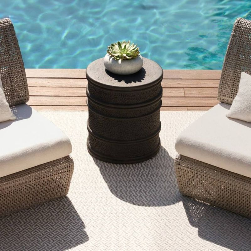 Elevate your outdoor space with the Dermot Outdoor End Table—crafted for style and durability, perfect for drinks or décor. Enjoy effortless relaxation!