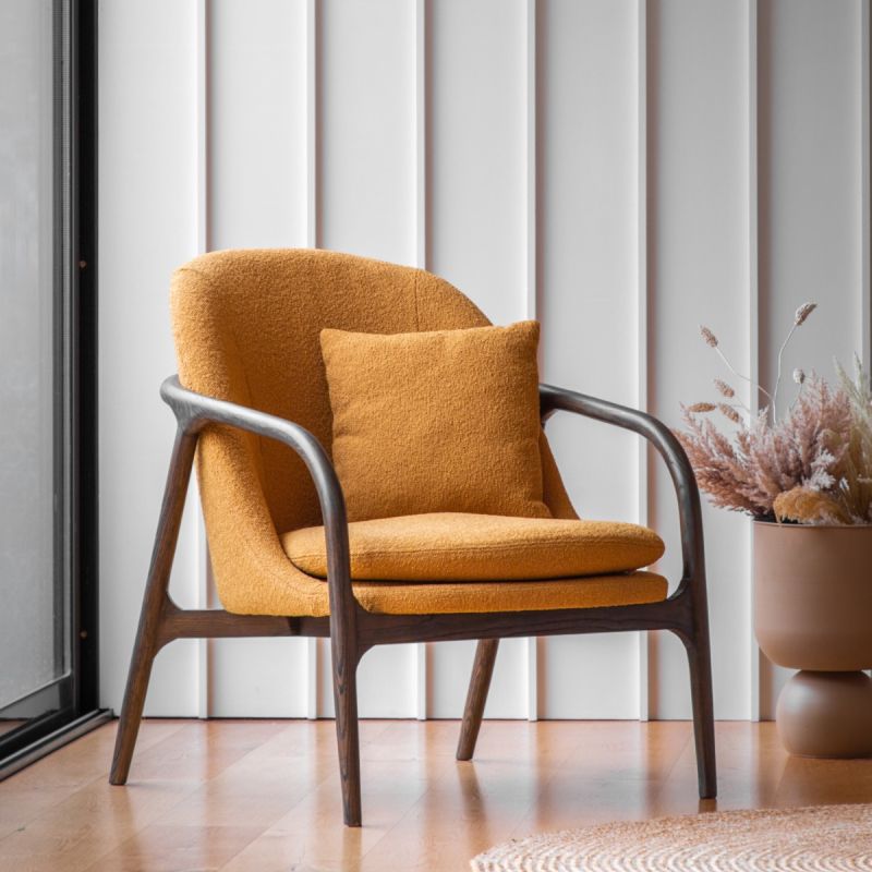 Stylish and quirky Mid-Century inspired chair with hand curved sleek lines