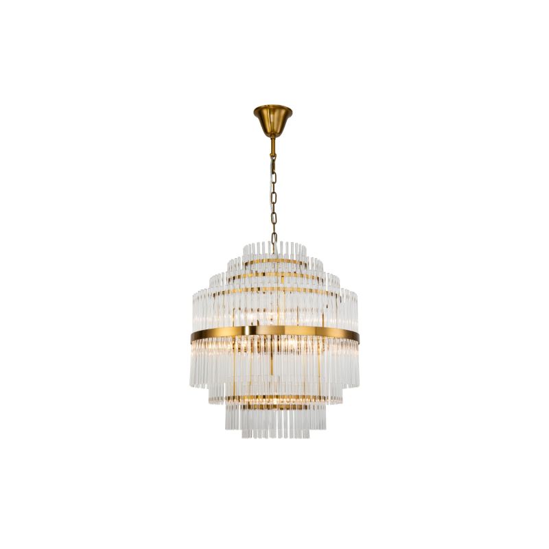 Gem Pendant Lamp - Brass/Clear