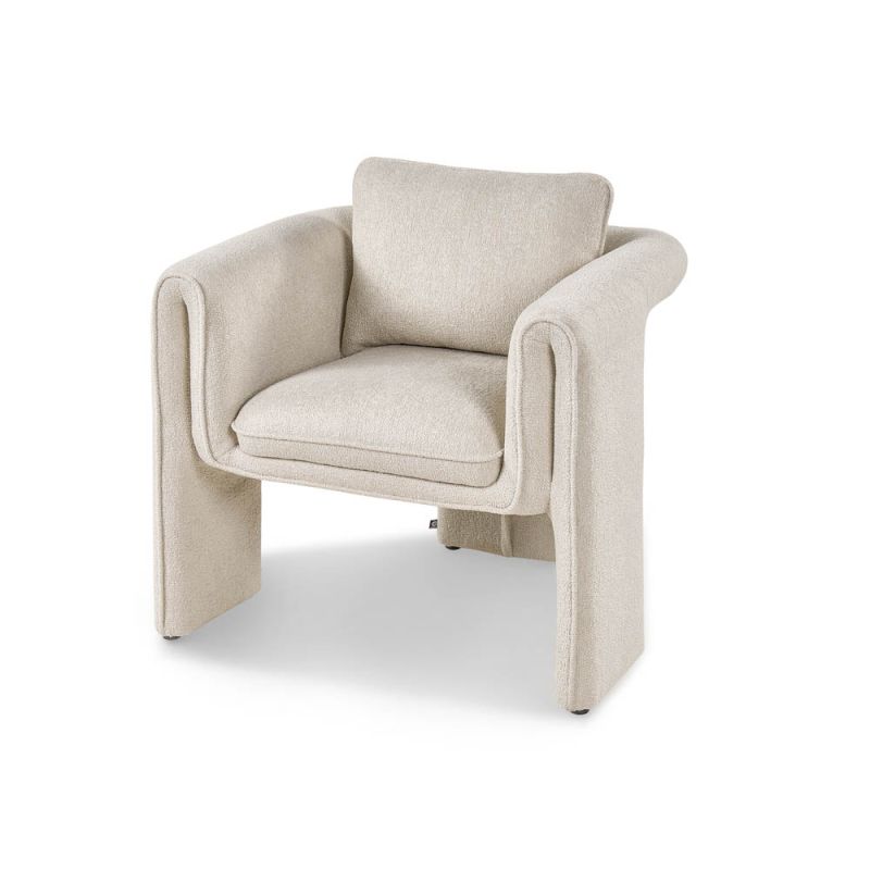 Neutral chair with high armrests and a backrest