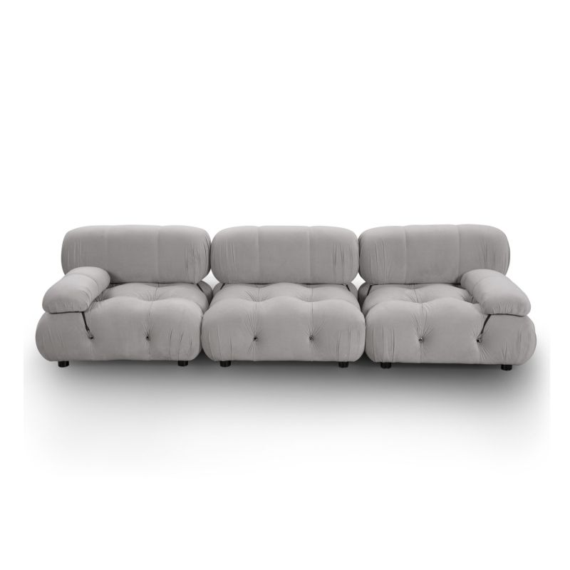 A stylish modular by Liang & Eimil with a deep button design and gorgeous grey upholstery