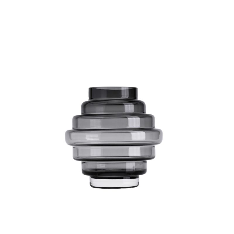 Selba Vase - Small Glass Vase - Grey