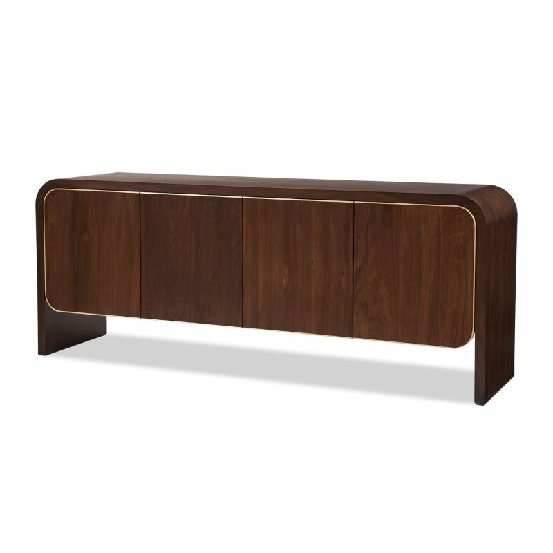 Walter Sideboard - Natural Walnut & Brass