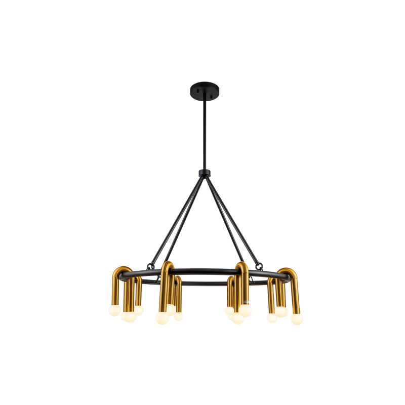 Melt Pendant Lamp - Matte Black/Brushed Brass