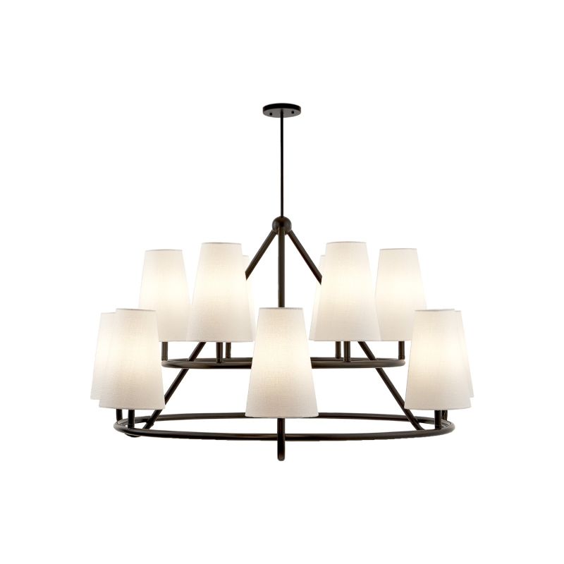 Gildan Chandelier - White & Black