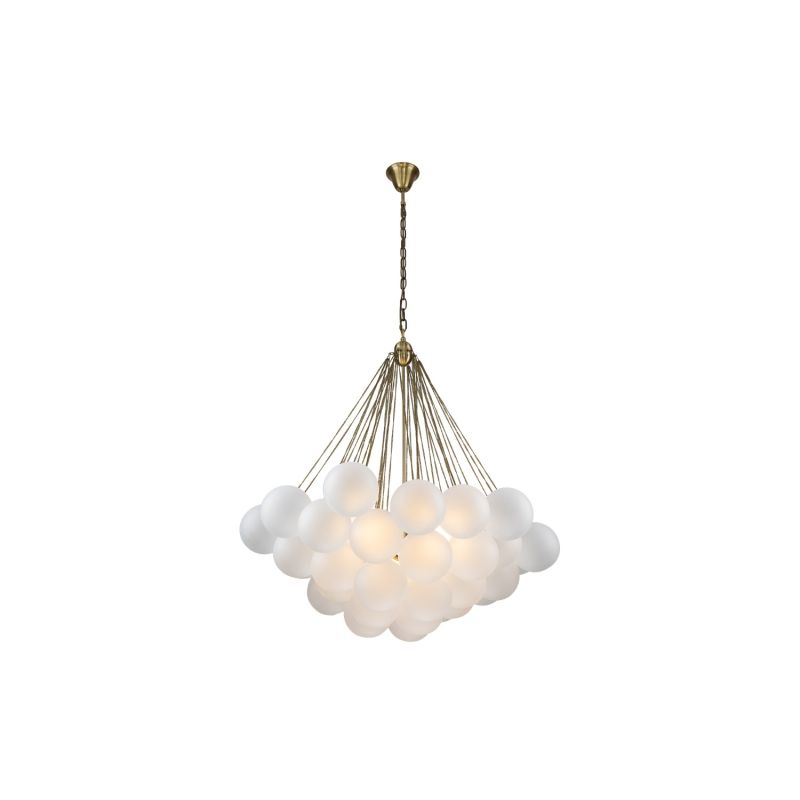 Cloud Pendant Lamp - Antique Brass/Foggy Glass