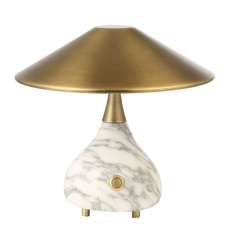 Kiss Rechargeable Mini Lamp - Arabescato Marble