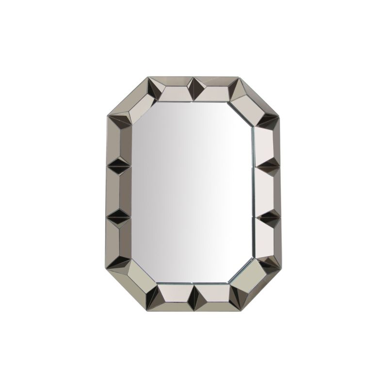 Carefully assembled mirror with multitude of mirrored facets