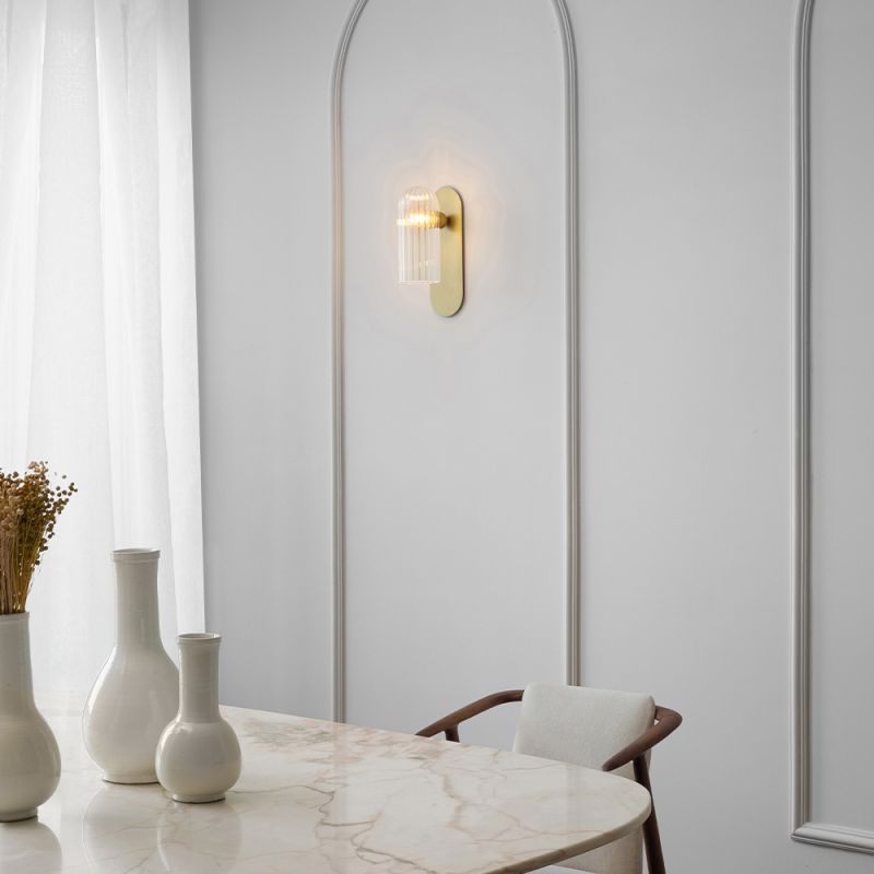 Odyssey Paris Wall Sconce - Natural Brass