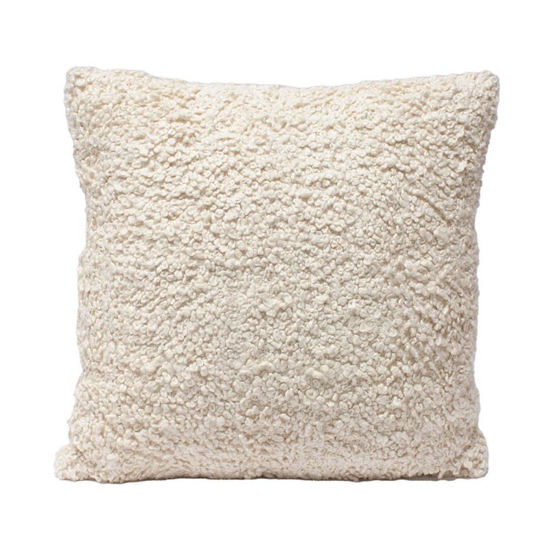 Wool texture cream scilla cushion 