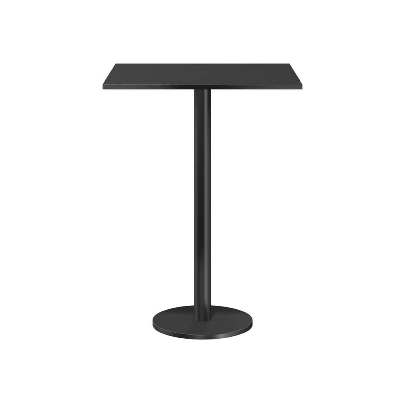 Simple and sleek metal black side table