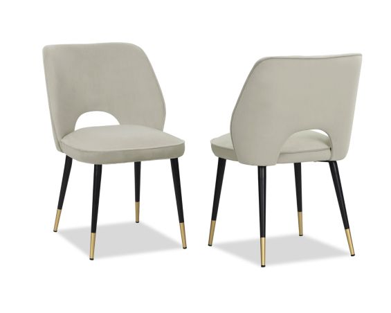 Jagger Dining Chair - Kaster Light Grey - Set of 2