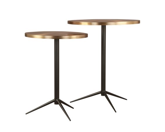 Antigua Side Table - Brass - Set Of 2