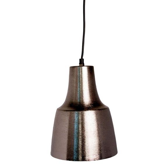 Sumptuously striking pendant complete in a brushed nickel finish 