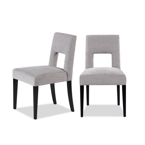 Venice Dining Chair - Ash Grey Chenille