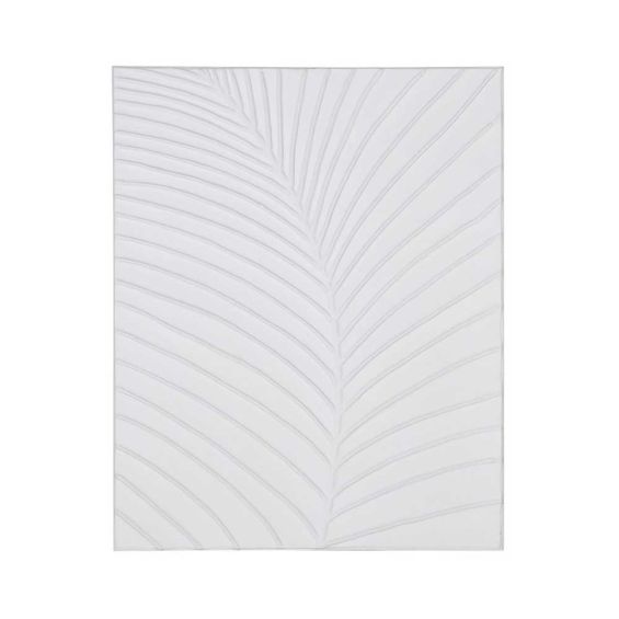 White palm design wall art with minimalist appeal