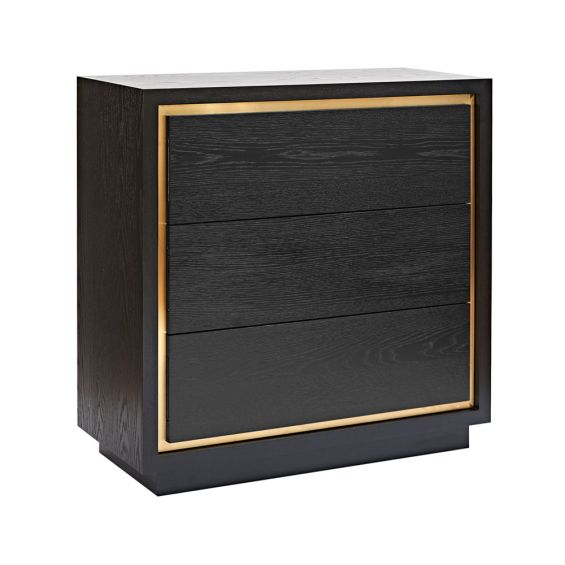 Utopia Chest Of Drawers - Wenge & Brass