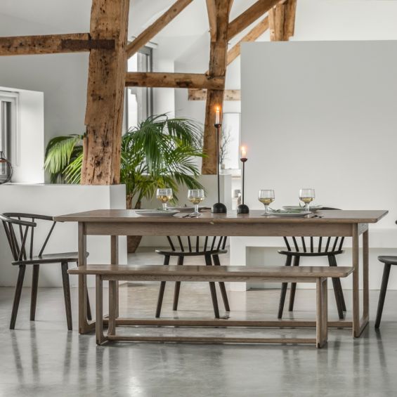 Nikko Dining Table - Smoked (Extendable)