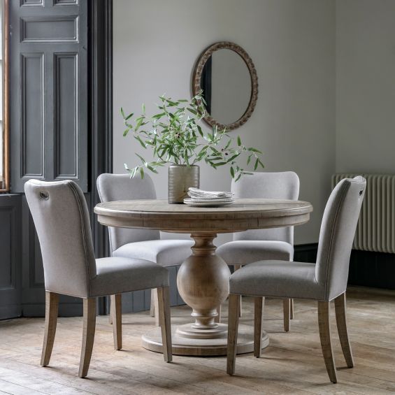 Patras Round Dining Table (Extendable)