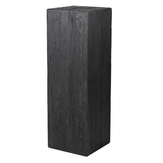 Black wooden pedestal