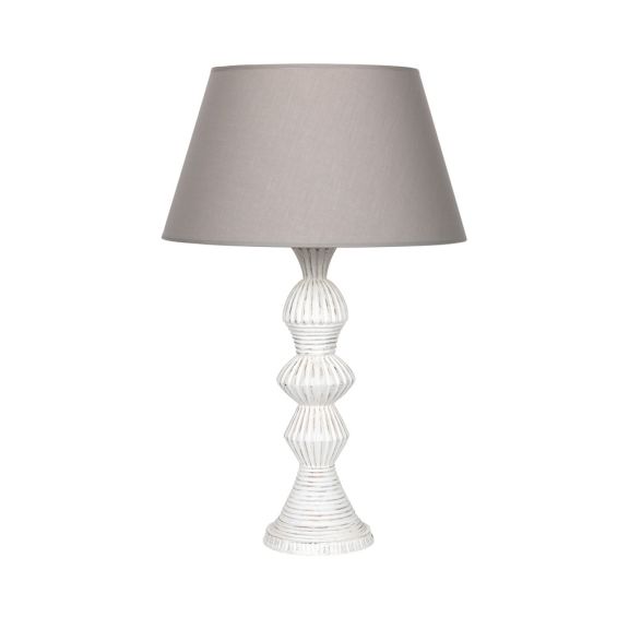Tall, french style lamp with distressed finish