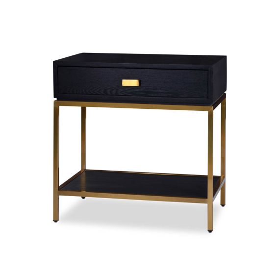 Levi Bedside Table - Brushed Brass