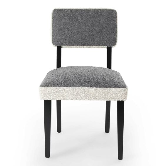 Alfama Dining Chair - Boucle Sand/Boucle Graphic Grey