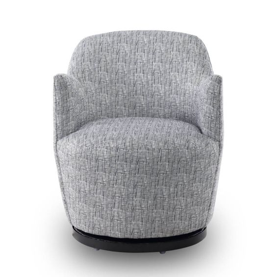 Arko Swivel Chair - Artesan Black & White