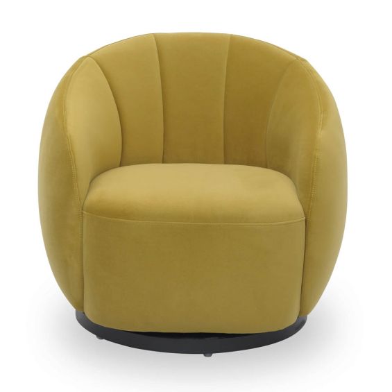 Bulpa Swivel Chair - Kaster A Mustard