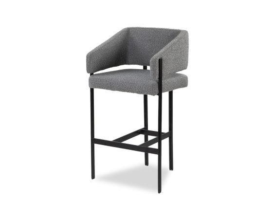 Tatler Bar Stool - Boucle Grey