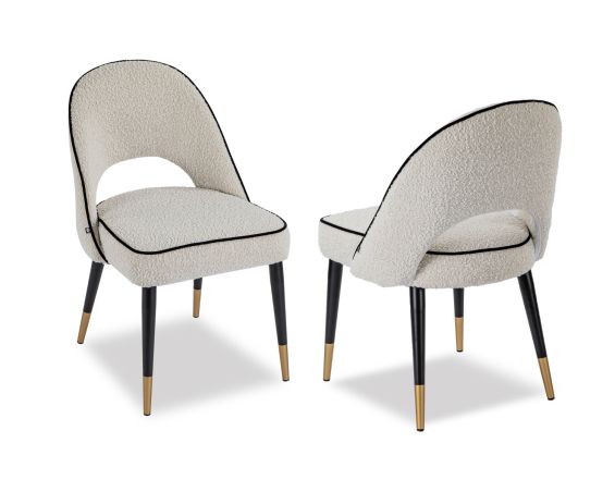 Yves Dining Chair- Boucle Sand - Set of 2