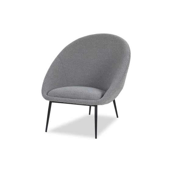 Ovalo Occasional Chair - Boucle Grey