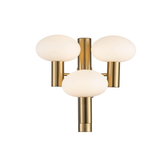 Eliseo Wall Lamp - Antique Brass/White