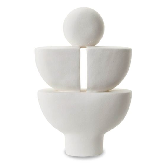 Oressi Ceramic Sculpture - White